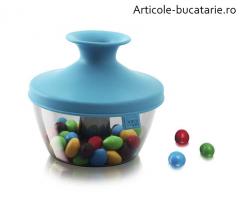 Cutie depozitare bomboane/nuci bleu